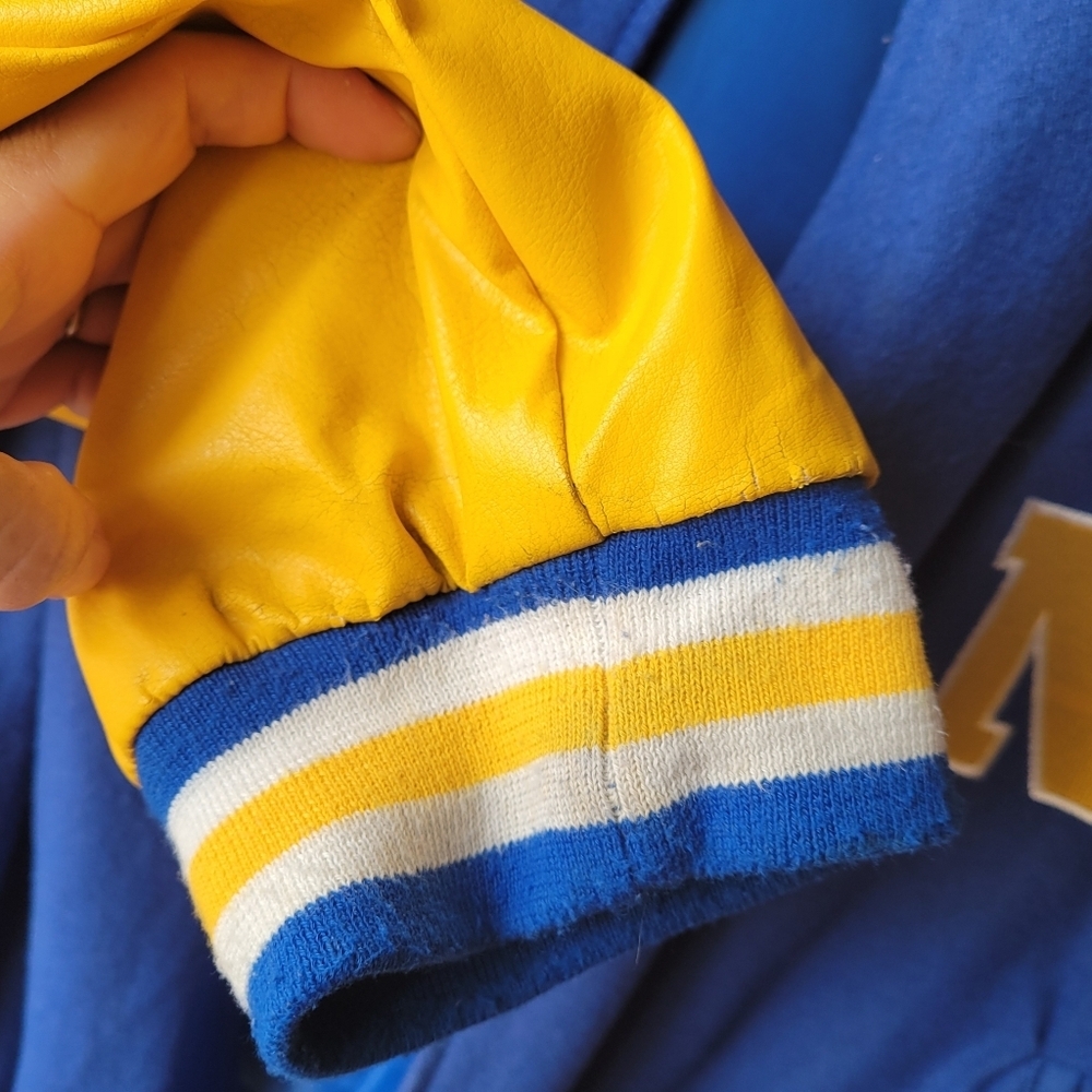 Vintage Steve & Barry’s Navy University Jacket Mens Exrta Large XL Lettermans - Picture 14 of 16